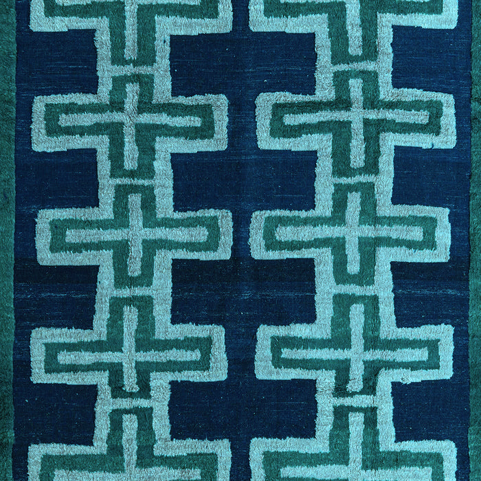 Southwestern Light Blue Country Rug, abs4576lblu