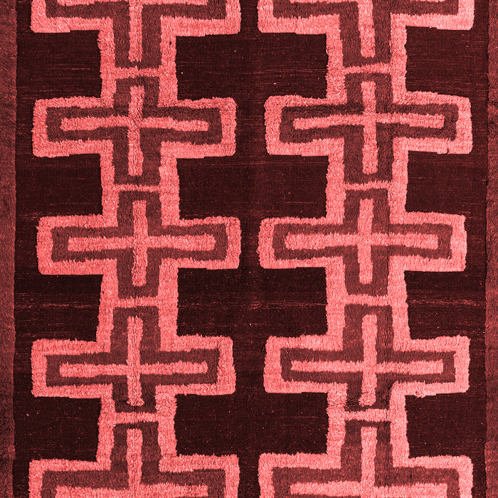 Machine Washable Southwestern Red Country Rug, wshabs4576red