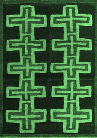 Southwestern Emerald Green Country Rug, abs4576emgrn