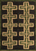 Southwestern Brown Country Rug, abs4576brn