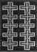 Machine Washable Southwestern Gray Country Rug, wshabs4576gry