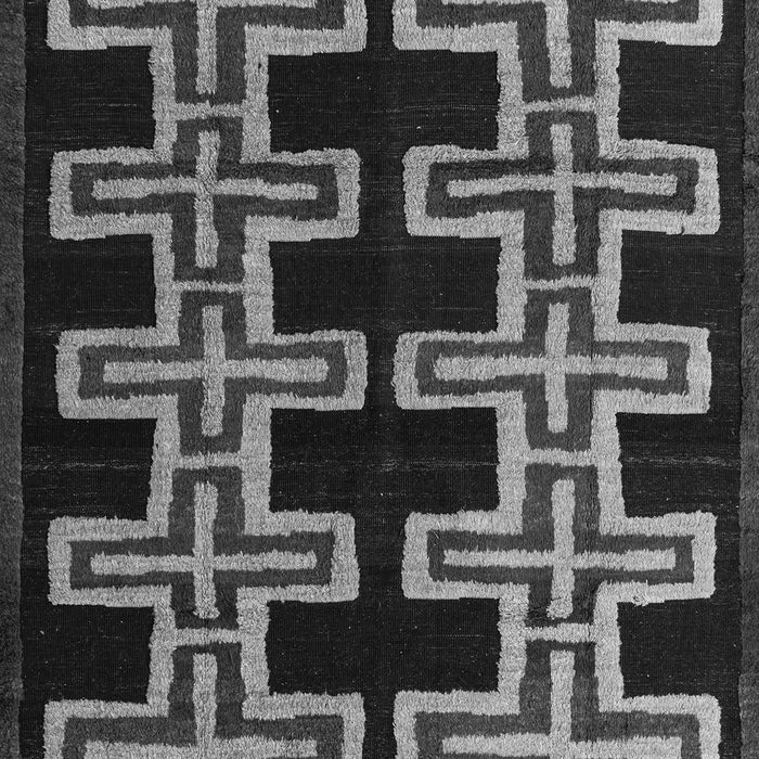 Machine Washable Southwestern Gray Country Rug, wshabs4576gry