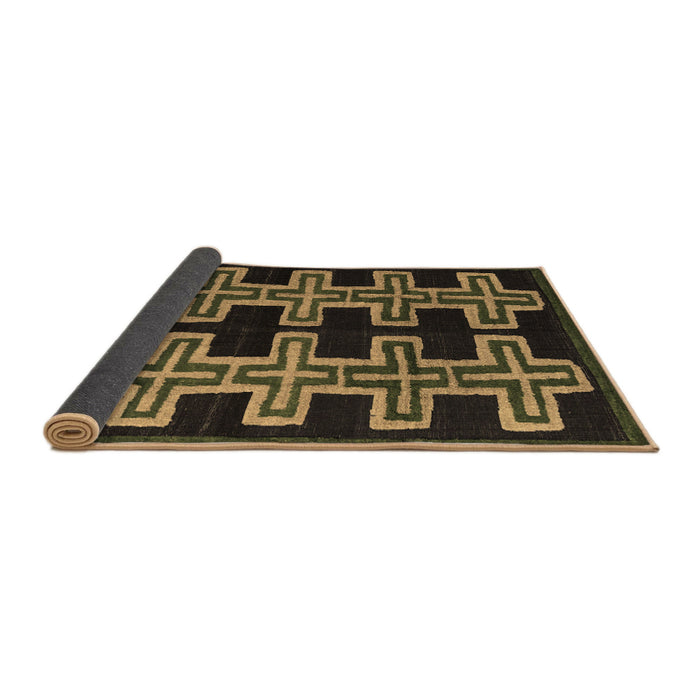Sideview of Southwestern Brown Country Rug, abs4576brn
