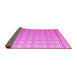 Sideview of Abstract Pink Modern Rug, abs4577pnk