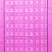 Square Machine Washable Abstract Pink Modern Rug, wshabs4577pnk