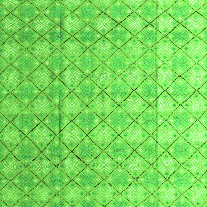 Machine Washable Abstract Green Modern Area Rugs, wshabs4577grn