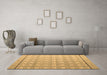 Machine Washable Abstract Brown Modern Rug in a Living Room,, wshabs4577brn