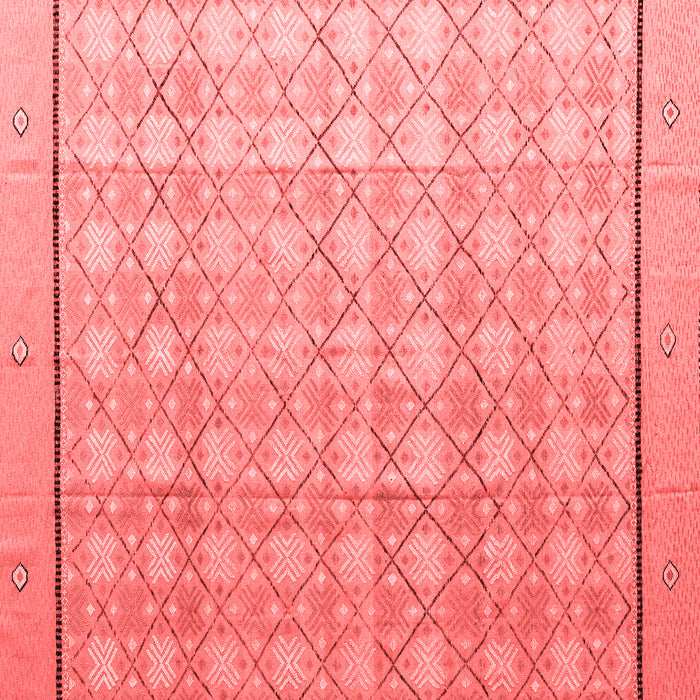 Machine Washable Abstract Red Modern Rug, wshabs4577red