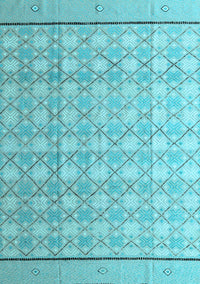 Abstract Light Blue Modern Rug, abs4577lblu