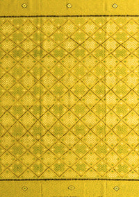 Abstract Yellow Modern Rug, abs4577yw