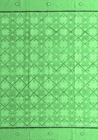 Abstract Emerald Green Modern Rug, abs4577emgrn