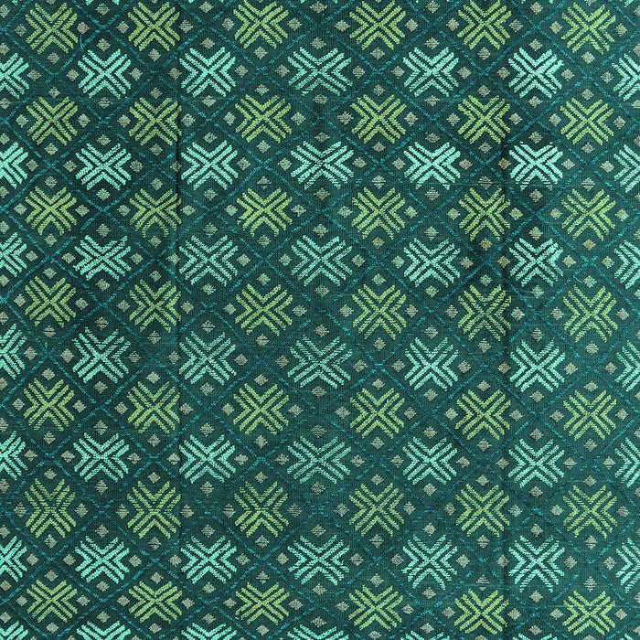 Machine Washable Abstract Turquoise Modern Area Rugs, wshabs4578turq
