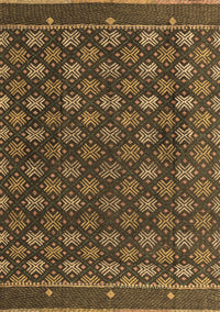 Abstract Brown Modern Rug, abs4578brn