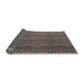 Sideview of Abstract Dark Brown Modern Rug, abs4579