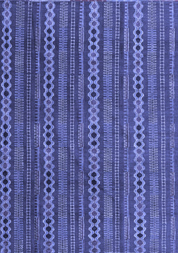 Abstract Blue Modern Rug, abs4579blu