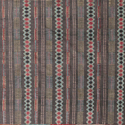 Square Machine Washable Abstract Dark Brown Rug, wshabs4579