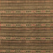 Square Abstract Brown Modern Rug, abs4579brn