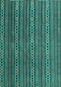 Abstract Turquoise Modern Rug, abs4579turq