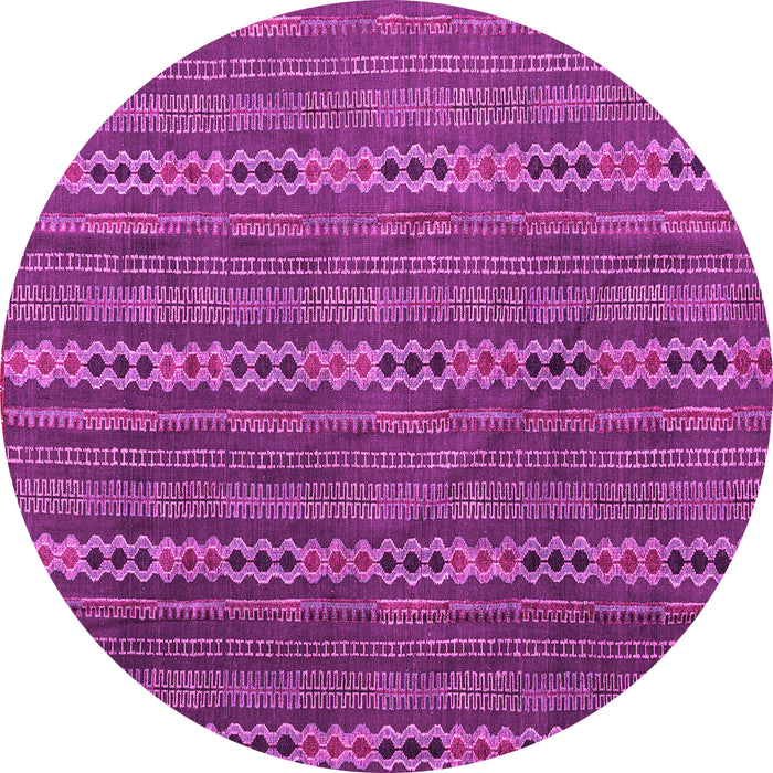 Round Abstract Pink Modern Rug, abs4579pnk