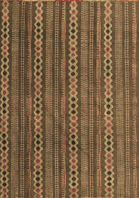 Abstract Brown Modern Rug, abs4579brn