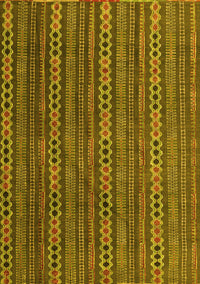 Abstract Yellow Modern Rug, abs4579yw