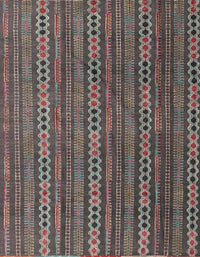 Machine Washable Abstract Dark Brown Rug, wshabs4579