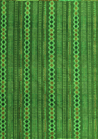 Abstract Green Modern Rug, abs4579grn