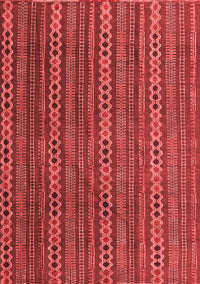 Abstract Red Modern Rug, abs4579red