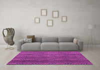 Machine Washable Abstract Pink Modern Rug, wshabs4579pnk