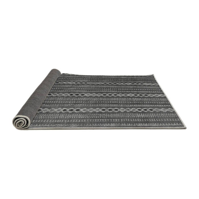 Sideview of Abstract Gray Modern Rug, abs4579gry