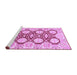 Sideview of Machine Washable Oriental Purple Traditional Area Rugs, wshabs457pur