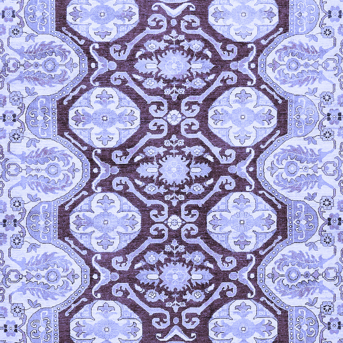 Machine Washable Oriental Blue Traditional Rug, wshabs457blu