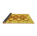 Sideview of Oriental Yellow Traditional Rug, abs457yw