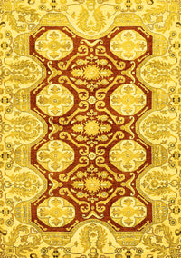 Oriental Yellow Traditional Rug, abs457yw