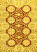 Oriental Yellow Traditional Rug, abs457yw