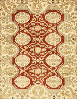 Abstract Mustard Yellow Oriental Rug, abs457