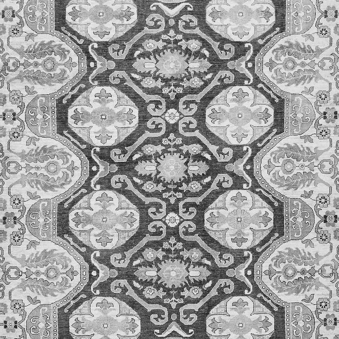 Machine Washable Oriental Gray Traditional Rug, wshabs457gry