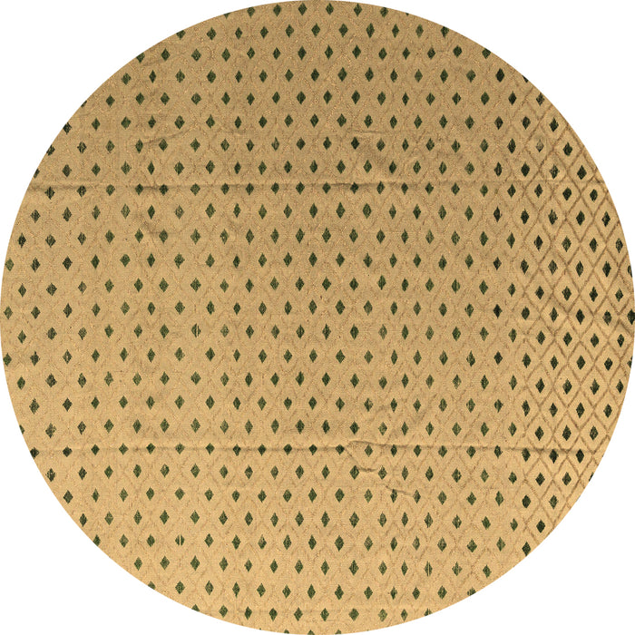 Round Solid Brown Modern Rug, abs4580brn
