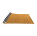 Sideview of Solid Orange Modern Rug, abs4580org