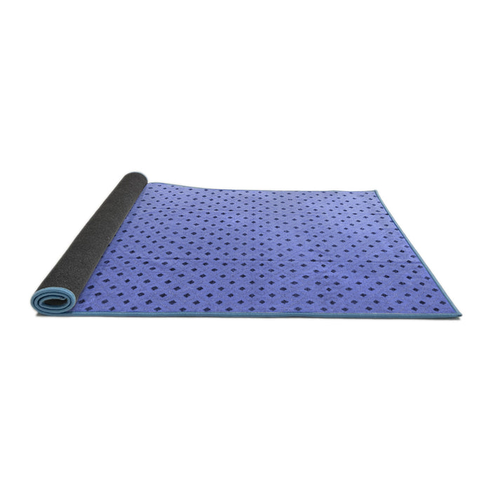 Sideview of Solid Blue Modern Rug, abs4580blu