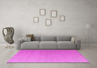 Machine Washable Solid Pink Modern Rug, wshabs4580pnk