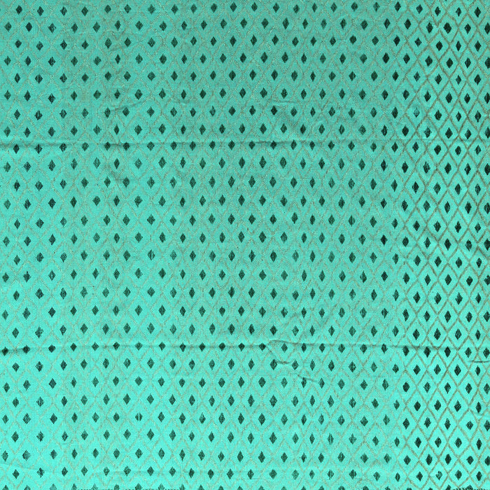 Square Machine Washable Solid Turquoise Modern Area Rugs, wshabs4580turq