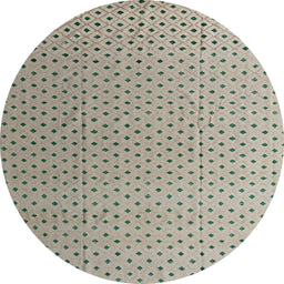 Round Abstract Khaki Green Solid Rug, abs4580