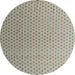 Round Abstract Khaki Green Solid Rug, abs4580