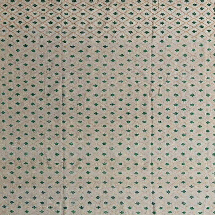 Square Machine Washable Abstract Khaki Green Rug, wshabs4580