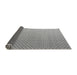 Sideview of Solid Gray Modern Rug, abs4580gry