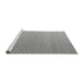 Sideview of Machine Washable Solid Gray Modern Rug, wshabs4580gry