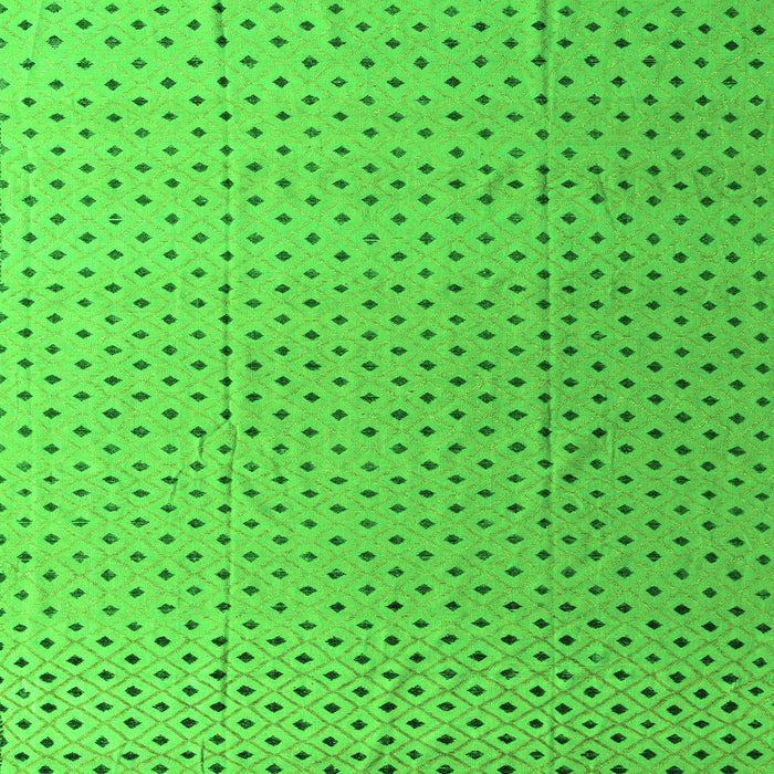 Square Solid Green Modern Rug, abs4580grn