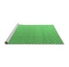 Sideview of Machine Washable Solid Emerald Green Modern Area Rugs, wshabs4580emgrn