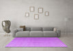 Machine Washable Solid Purple Modern Area Rugs in a Living Room, wshabs4580pur